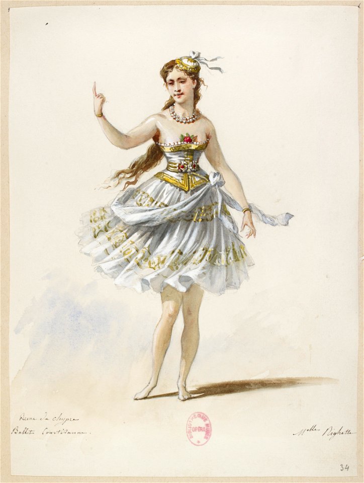 Halévy - La reine de Chypre - Eugène Lacoste, 1876-1877 - 34. Ballet courtisanne. Mlle Riguetti