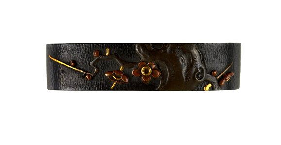 Hamano Shôzui - Fuchi with Flowering Plum Tree - Walters 51958