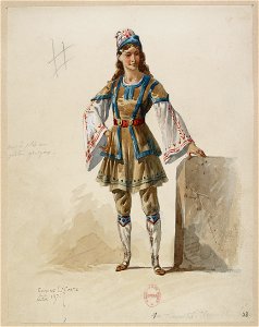 Halévy - La reine de Chypre - Eugène Lacoste, 1876-1877 - 38. 10 travestis chypriotes