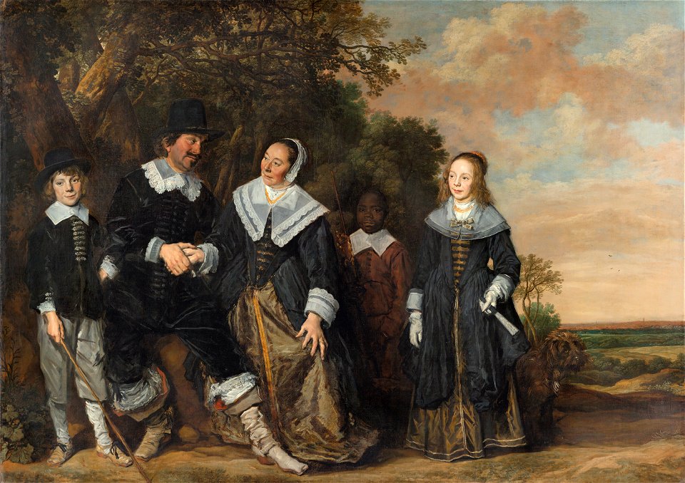 Frans Hals - Familiegroep in een landschap