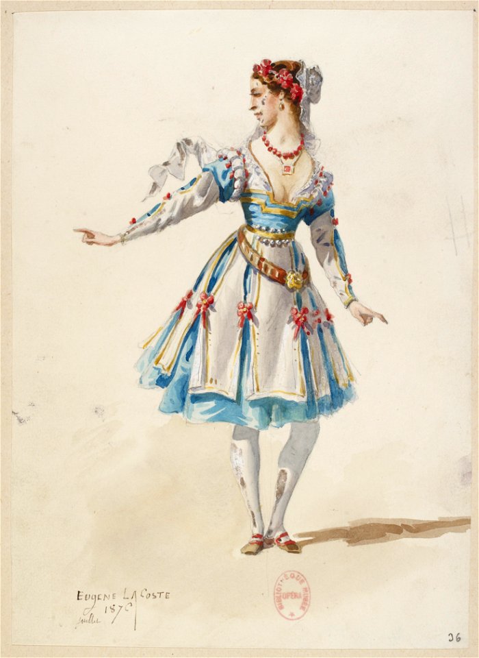 Halévy - La reine de Chypre - Eugène Lacoste, 1876-1877 - 36. (Costume)