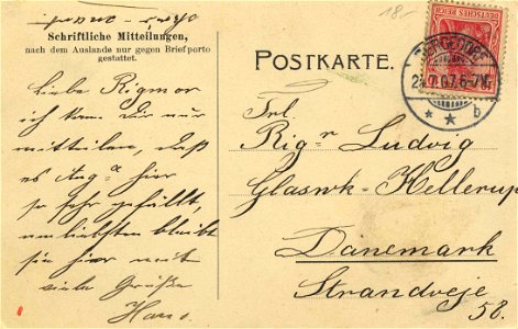 Hamburg, Hamburg - Schloss (back) (Zeno Ansichtskarten)
