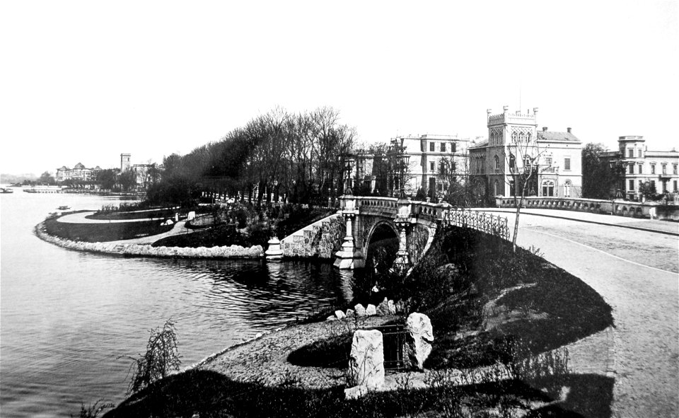 Hamburg Schwanenwikbrücke 1900
