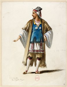 Halévy - La reine de Chypre - Eugène Lacoste, 1876-1877 - 16. (Costume)