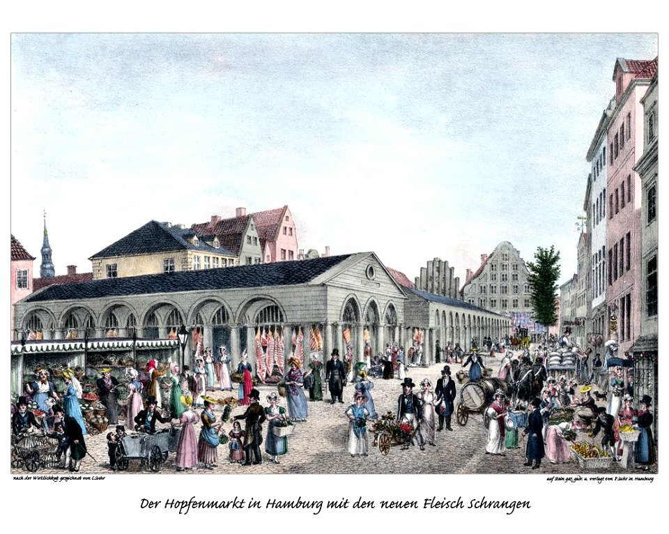 Hamburg Hopfenmarkt by Suhr