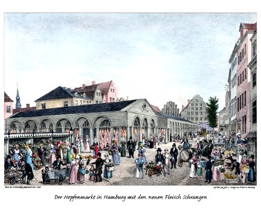 Hamburg Hopfenmarkt by Suhr