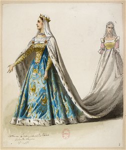Halévy - La reine de Chypre - Eugène Lacoste, 1876-1877 - 09. Catherine. 4ème acte- costume de reine. 4ème costume