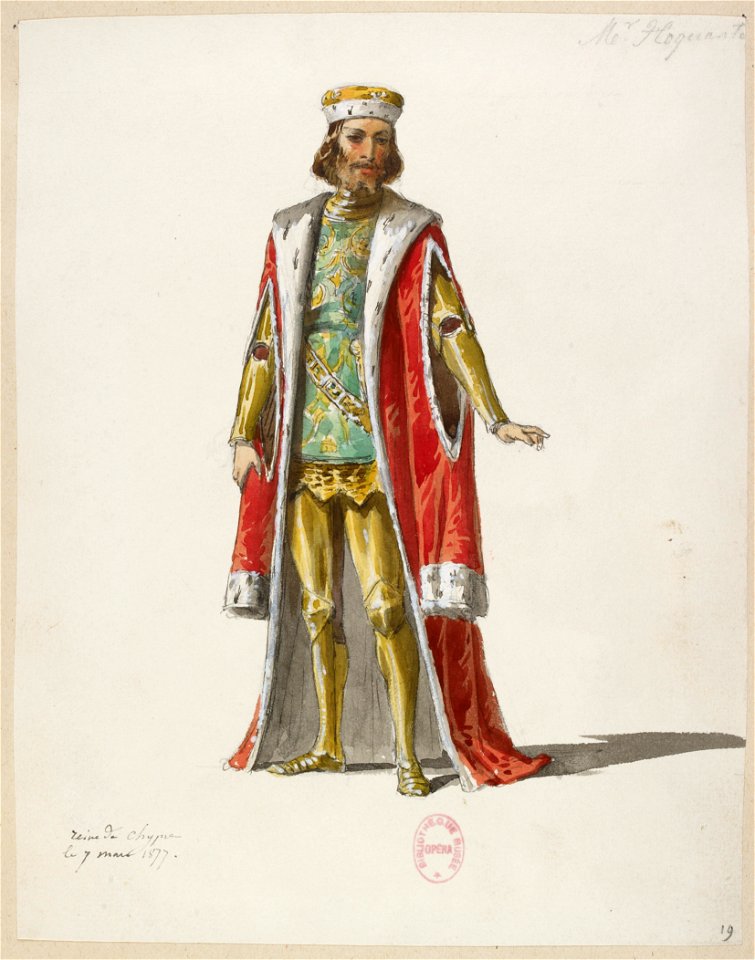 Halévy - La reine de Chypre - Eugène Lacoste, 1876-1877 - 19. Hoquante