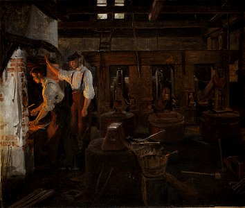 Hammermølle interior (Constantin Hansen)