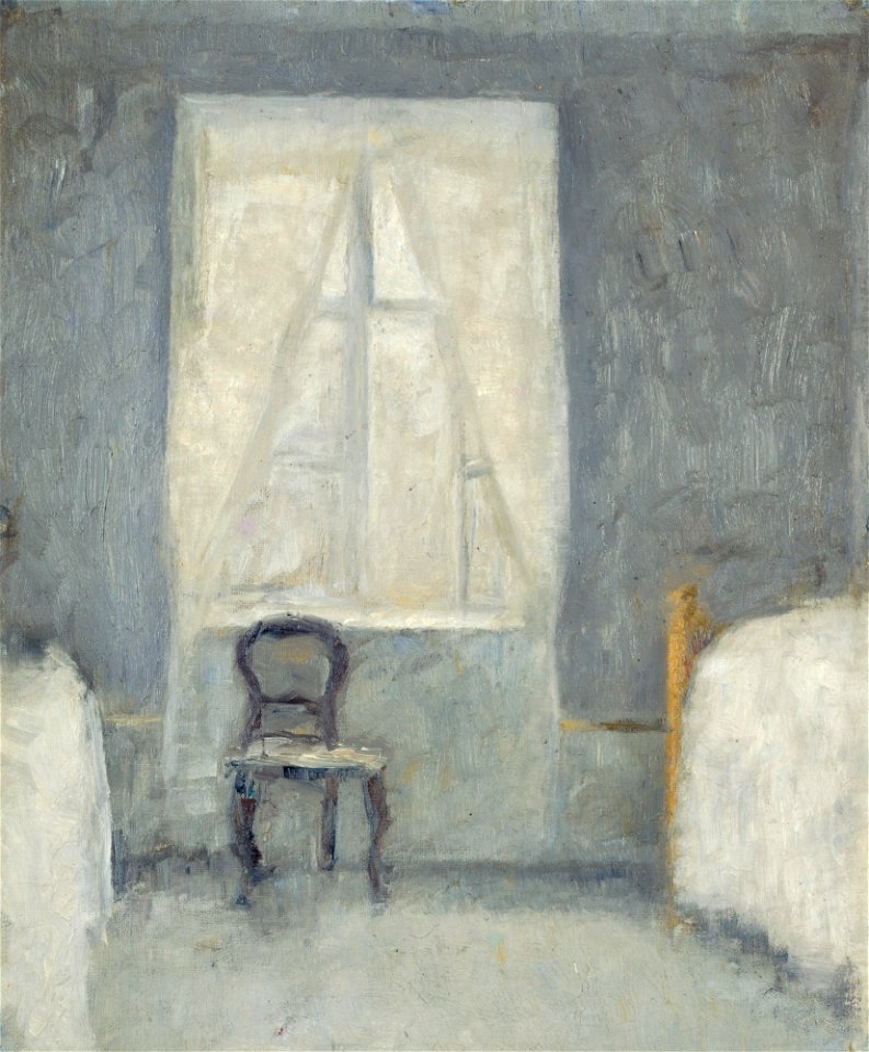 Vilhelm Hammershøi - Sovekammer (1890)