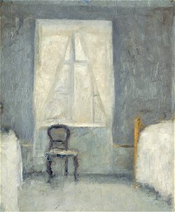 Vilhelm Hammershøi - Sovekammer (1890)