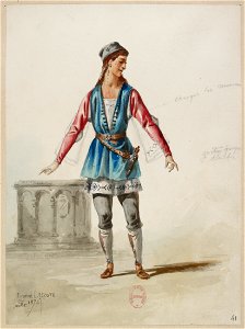 Halévy - La reine de Chypre - Eugène Lacoste, 1876-1877 - 41. (Costume)