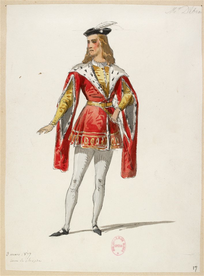 Halévy - La reine de Chypre - Eugène Lacoste, 1876-1877 - 17. (M. Debro...)
