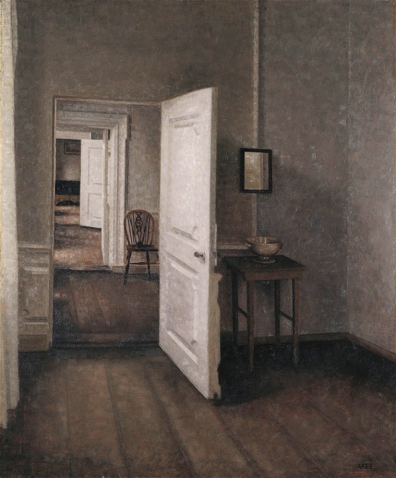 Vilhelm Hammershøi- Die vier Zimmer, 1914