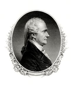 HAMILTON, Alexander-Treasury (BEP engraved portrait) (cropped). Free illustration for personal and commercial use.