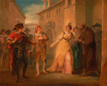 William Hamilton - The revelation of Olivia's betrothal, from Twelfth Night, Act V, Scene i - Google Art Project