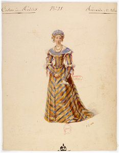 Halévy - Guido et Ginevra - Paul Lormier, 1837-1838 - 28. Riccarda, 2ème costume
