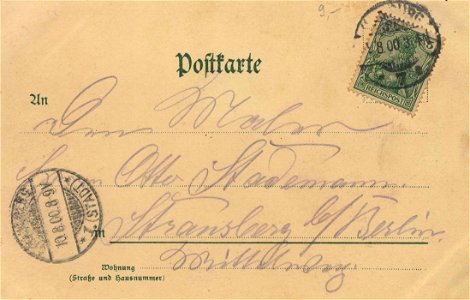 Hamburg, Hamburg - Helgoländer Weg und Seewarte (back) (Zeno Ansichtskarten)