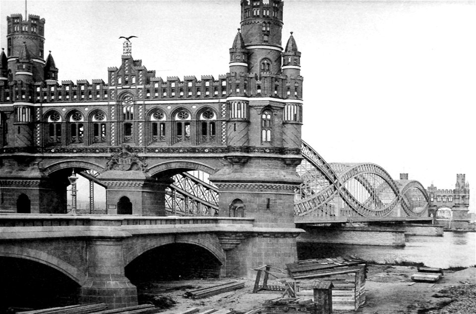 Hamburg Portal der Elbbrücken 1887