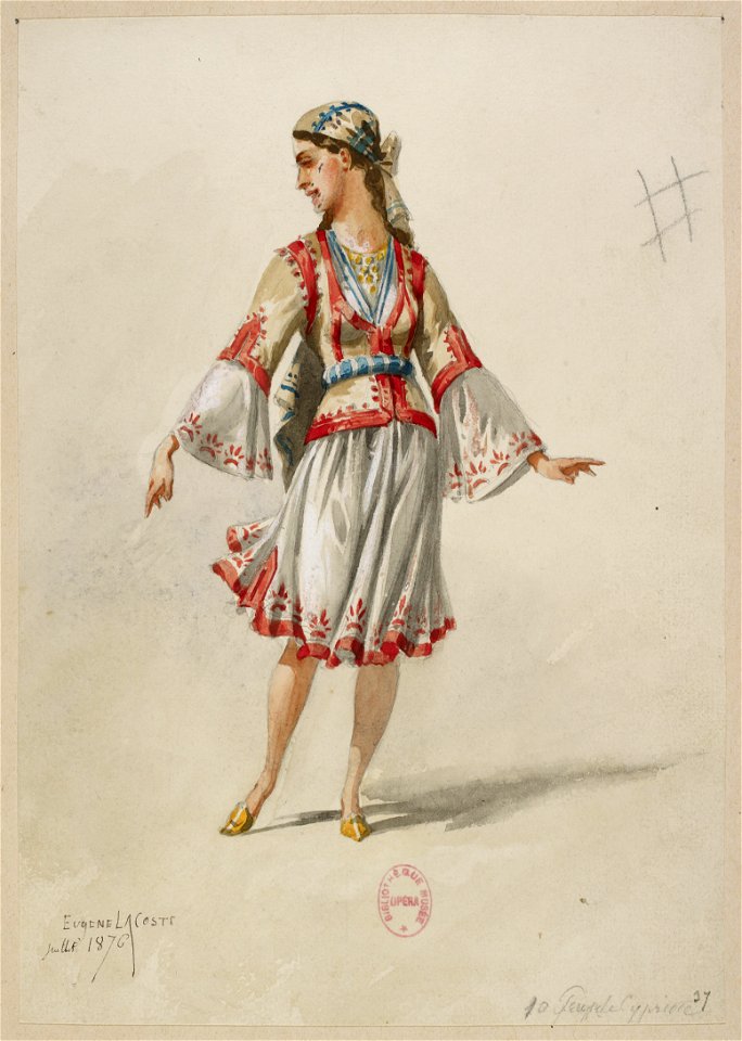 Halévy - La reine de Chypre - Eugène Lacoste, 1876-1877 - 37. 10 peuple chypriote