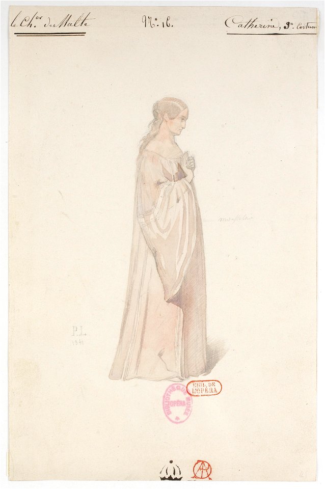 Halévy - La reine de Chypre - Paul Lormier, 1837-1841 - 16. Catherine, 3e costume