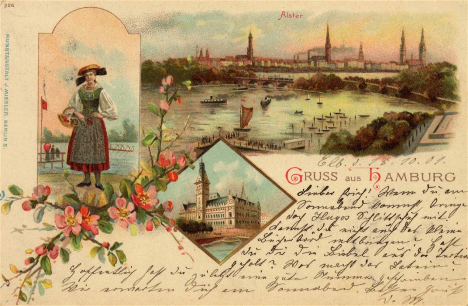 Hamburg, Hamburg - Alster (2) (Zeno Ansichtskarten)