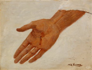 Hand. Sketch for a Picture of Christ (Nils Forsberg) - Nationalmuseum - 23804