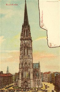 Hamburg, Hamburg - Nikolaikirche (Zeno Ansichtskarten)
