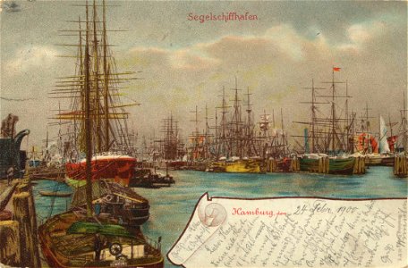 Hamburg, Hamburg - Segelschiffhafen (Zeno Ansichtskarten)