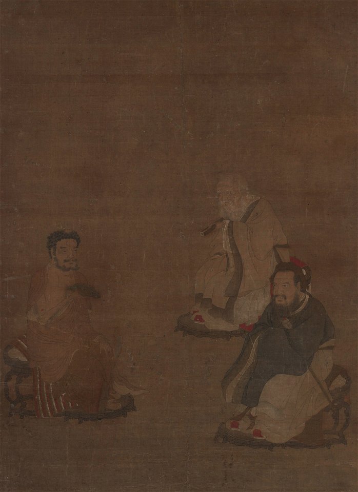Han Huang - The Three Religions, Confucius, Laozi and Buddha - 1952.52.23 - Yale University Art Gallery