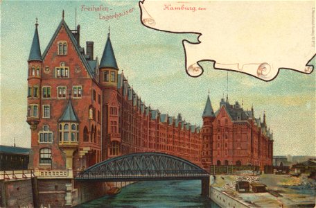 Hamburg, Hamburg - Freihafen-Lagerhäuser (Zeno Ansichtskarten)