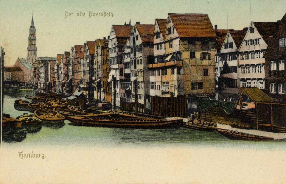 Hamburg, Hamburg - Der alte Dovenfleth (Zeno Ansichtskarten)