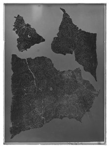 Handhästtäcke till handhäst ur Ludvig XIVs gåva till Karl XI 1673, den s.k. franska gåvan - Livrustkammaren - 61587-negative