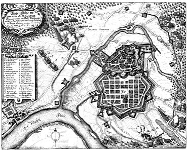 Hanau Belagerungsplan 1636 Merian2