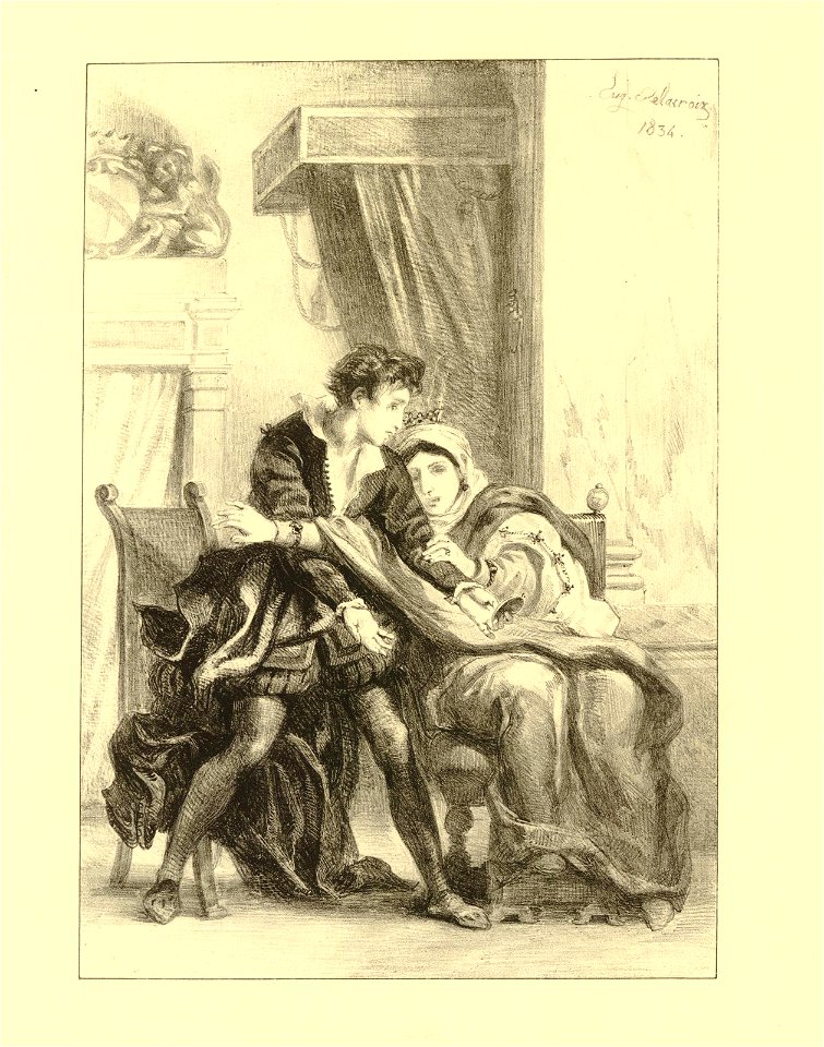 Hamlet et la Reine (Act.III Sc.IV) (Hamlet and the Queen) (BM 1911,0412.173)