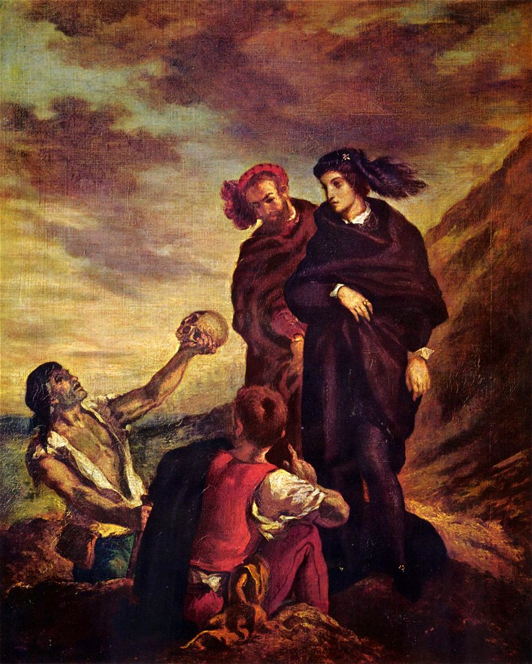 Hamlet und Horatio auf dem Friedhof (Eugène Ferdinand Victor Delacroix)