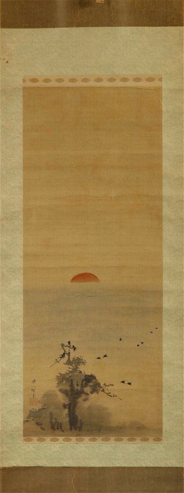 Hanabusa Icchō 英 一蝶 - Sunrise - y1949-44 - Princeton University Art Museum