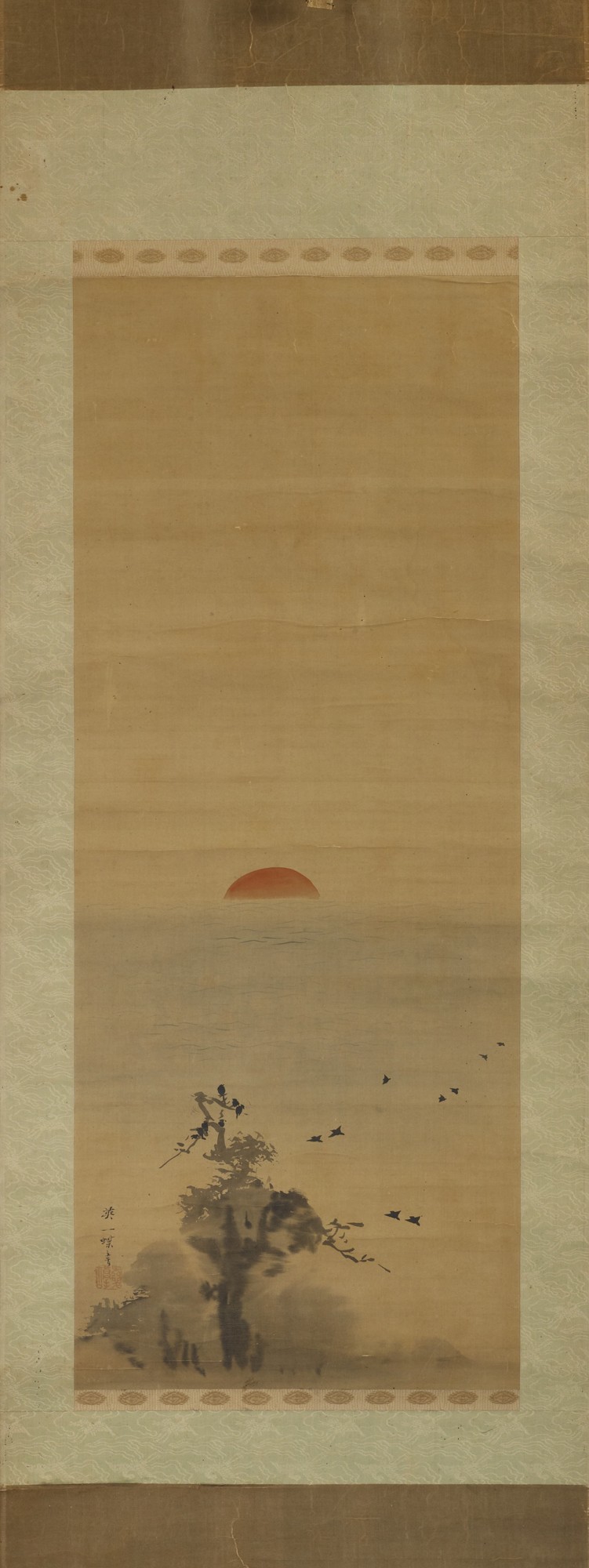 Hanabusa Icchō 英 一蝶 - Sunrise - y1949-44 - Princeton University Art Museum