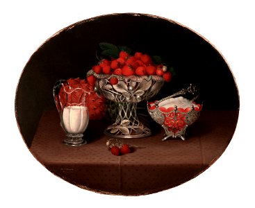 Hannah Brown Skeele - Still Life with Strawberries - 83-1974 - Saint Louis Art Museum