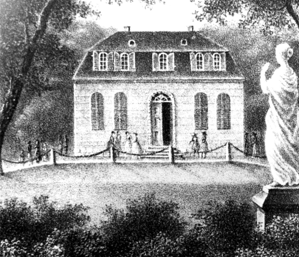Hann Münden Schlösschen auf dem Doktorwerder um 1850