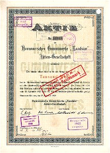 Hannoversche Gummiwerke Excelsior 1000 Mk 1920