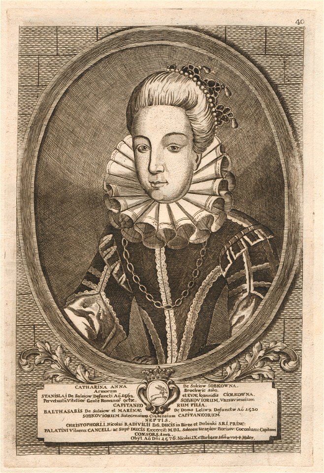 Hanna Radzivił (Sobek). Ганна Радзівіл (Собек) (H. Lajbovič, 1758)