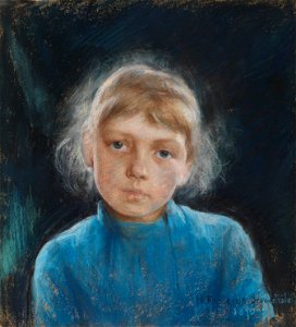 Hanna Frosterus-Segerstråle - Tytön pää - A I 467 - Finnish National Gallery