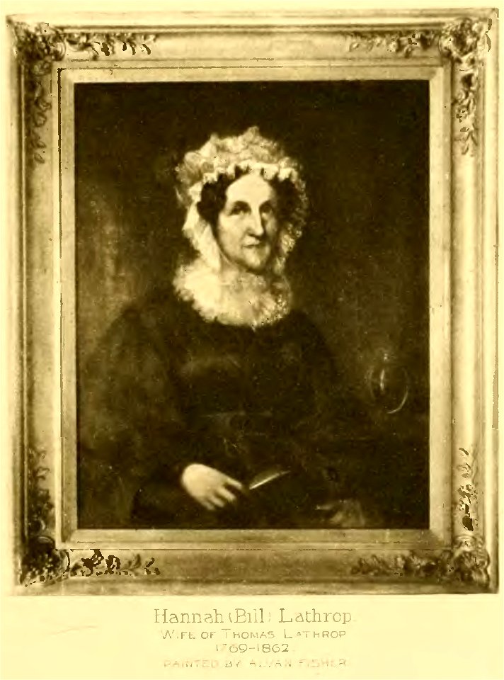 Hannah Bill Lathrop 1769-1862 (page 200 crop)