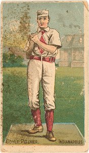 Handsome Henry Boyle, Indianapolis Hoosiers, baseball card portrait LCCN2007680761