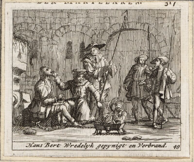 Hans Bert wredelyk gepynigt en verbrand, objectnr A 42009