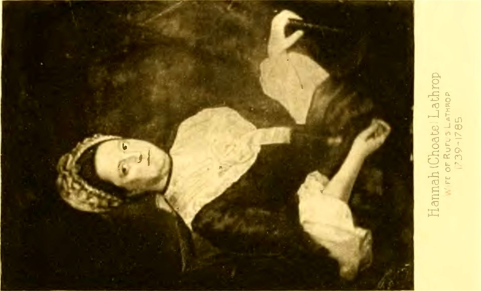 Hannah Choate Lathrop 1739-1785 (page 176 crop)