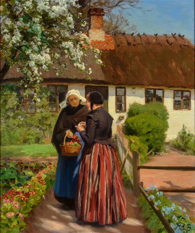 Hans Andersen Brendekilde - Hus i Lille Næstved - 1904