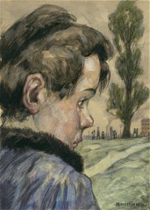 Hans Baluschek Kinderkopf 1922