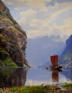 Hans Andreas Dahl - Norwegian Fjord - 1916.26.1 - Reading Public Museum